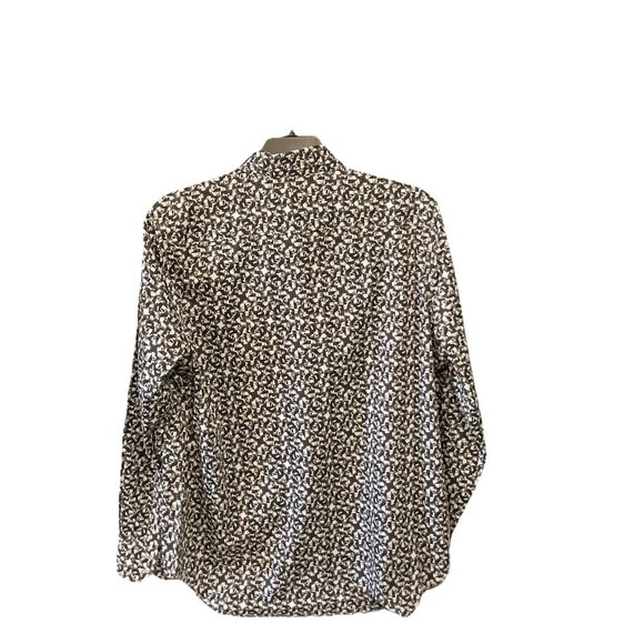 Robert Graham extra large classic fit black-and-white geometric print shirt - Picture 4 of 8